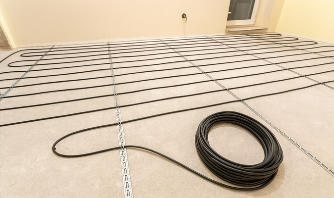 Hőtárolós fűtőkábel beltérré és kültérre vékony rétegrendhez