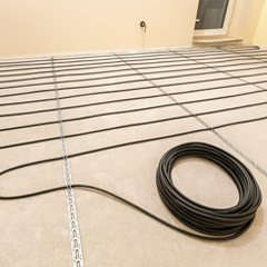 Hőtárolós fűtőkábel beltérré és kültérre vékony rétegrendhez