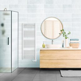   Intuis Nao 2 elektromos törölközőszárító radiátor 750 W - beépített programozható digitális termosztáttal, önálló fűtési lehetőséggel