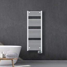   Intuis Nao elektromos törölközőszárító radiátor 300 W - beépített programozható digitális termosztáttal, önálló fűtési lehetőséggel