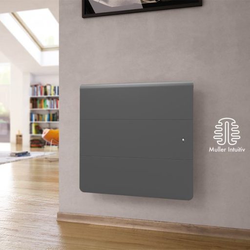 Intuis Axoo Smart EcoControl prémium fűtőpanel, fekete, fekvő - optimalizált energiafelhasználással, jelenlétérzékeléssel