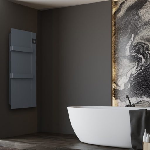 Radialight Onsen prémium törölközőszárító radiátor, 750 W - energiatakarékos működés, kettős hőleadással