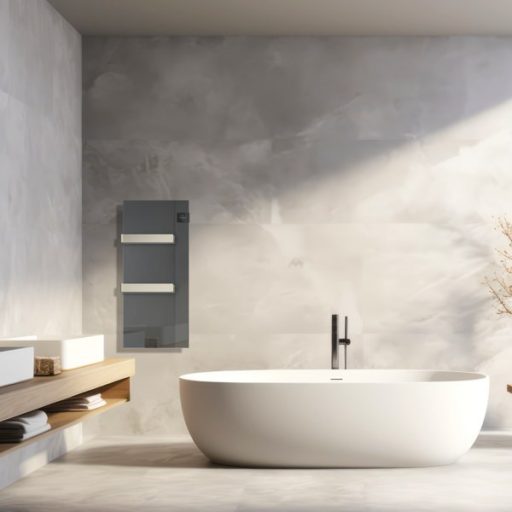 Radialight Silk EVO prémium törölközőszárító radiátor, üveg előlappal 1000 W - energiatakarékos működéssel, turbófűtéssel, kettős hőleadással