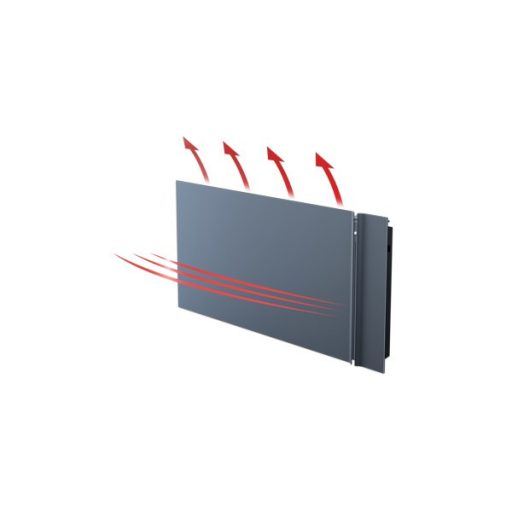Radialight Kyoto prémium elektromos fali fűtőpanel, antracit - jelenlétérzékelés, extra vékony dizájn, kiegészítő WiFi modullal felszerelhető