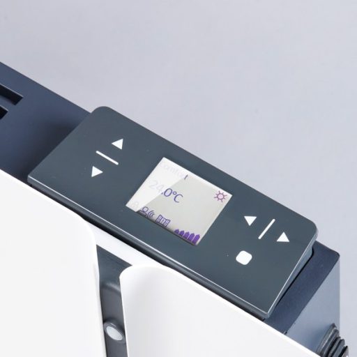Radialight Kyoto prémium elektromos fali fűtőpanel, fényes fehér - jelenlétérzékelés, extra vékony dizájn, kiegészítő WiFi modullal felszerelhető
