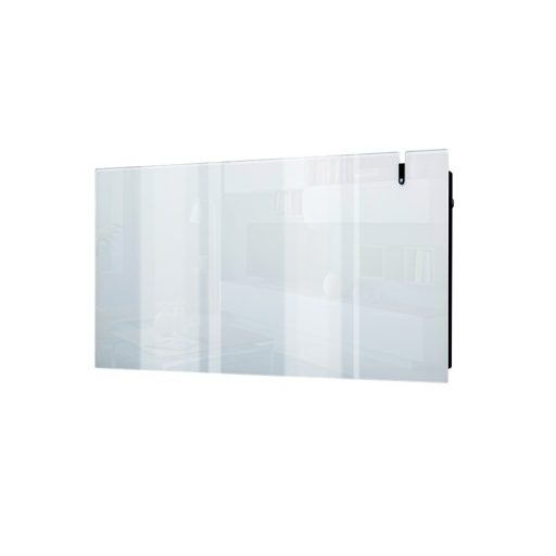 Radialight Aethera prémium elektromos fali fűtőpanel, vékony üveg előlappal, fehér - energiatakarékos, kiegészítő WiFi modullal felszerelhető