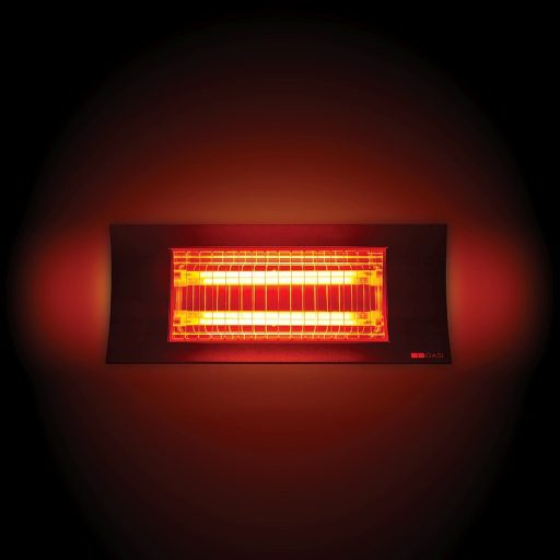 Radialight Oasi kültéri infrasugárzó, 1000/2000 W - teraszfűtéshez, azonnali hőérzettel és elegáns kialakítással