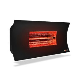   Radialight Oasi HT ipari kültéri infrasugárzó 2000 W, fekete - teraszfűtéshez, vendéglátóhelyekre, azonnali hőérzettel és időjárásálló védelemmel