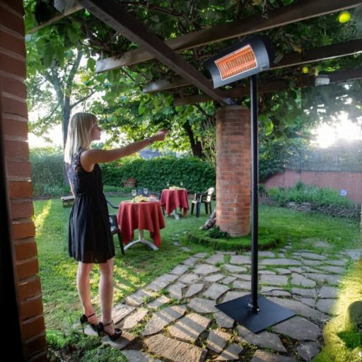 Radialight Oasi kültéri infrasugárzó, 1000/2000 W - teraszfűtéshez, azonnali hőérzettel és elegáns kialakítással