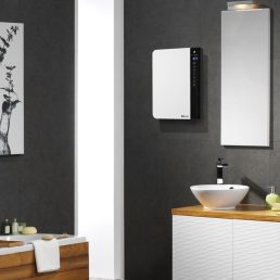   Radialight Windy fürdőszobai gyorsfűtő készülék 1000/1800 W - kompakt kivitelben, halk működéssel és jelenlétérzékelő funkcióval