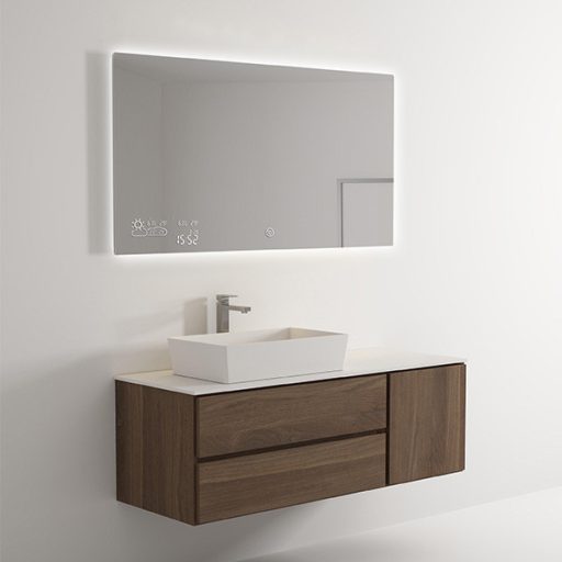 BVF ADELIG okostükör Bluetooth hangszóróval 100x60cm 350 W - LED világítással, páramentesítéssel és okosfunkciókkal