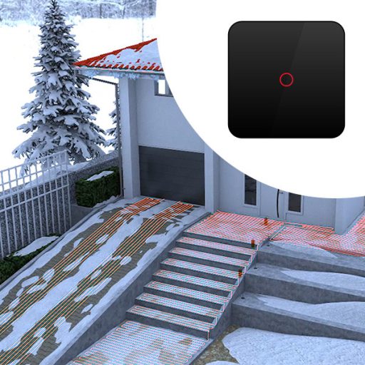BVF L-1 kültéri okostermosztát hó és jégmentesítő rendszerekhez - WiFi vezérléssel, időjárás-előrejelzés alapú működéssel