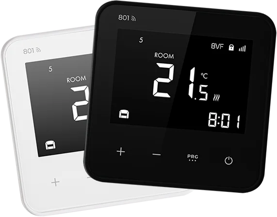BVF 801 termosztát – fekete és fehér