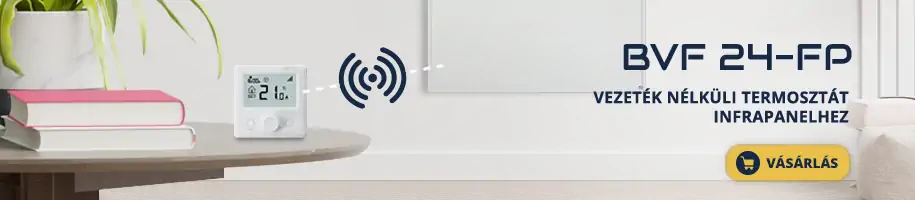 BVF 24-FP RF – Infrapanel vezérlés